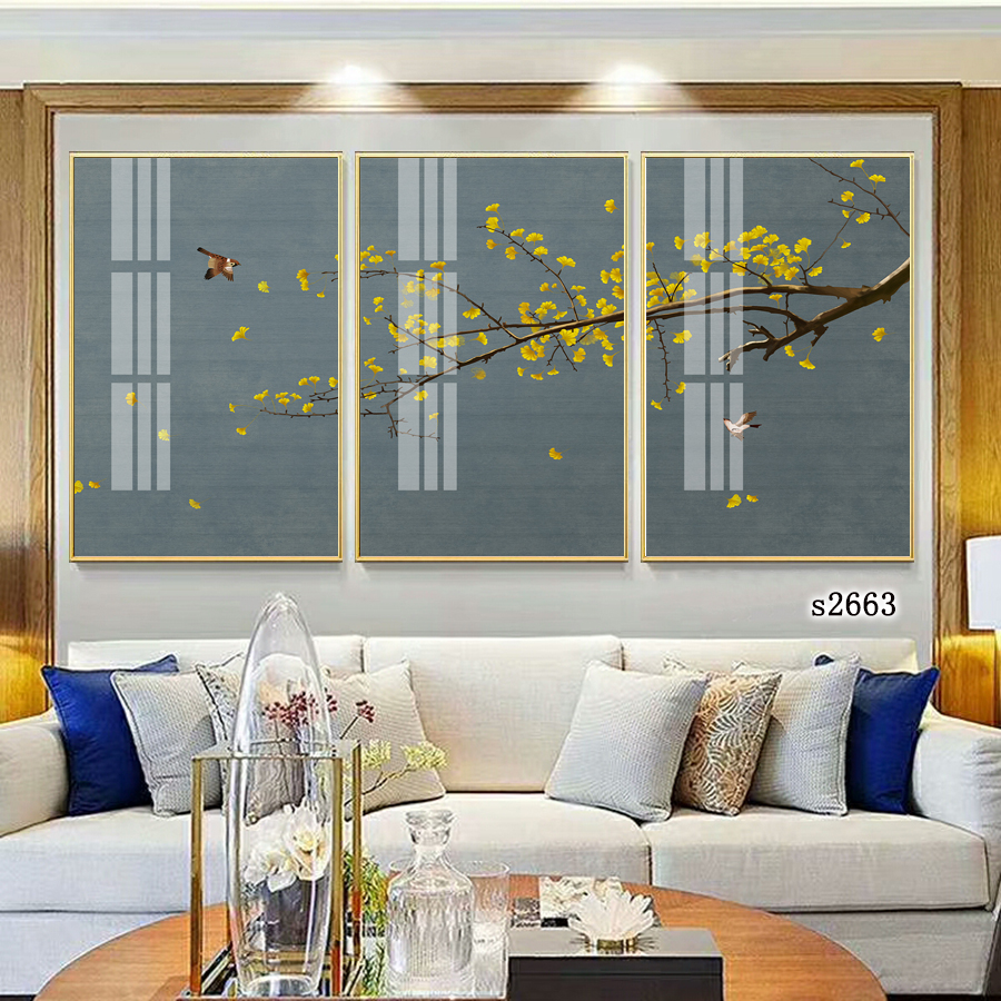 客厅三联画